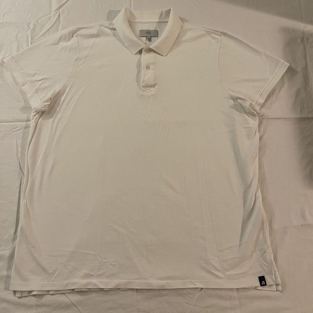 Jack Spade Bleecker Street Polo White Size 2XL Mens‎ Made In Peru New York